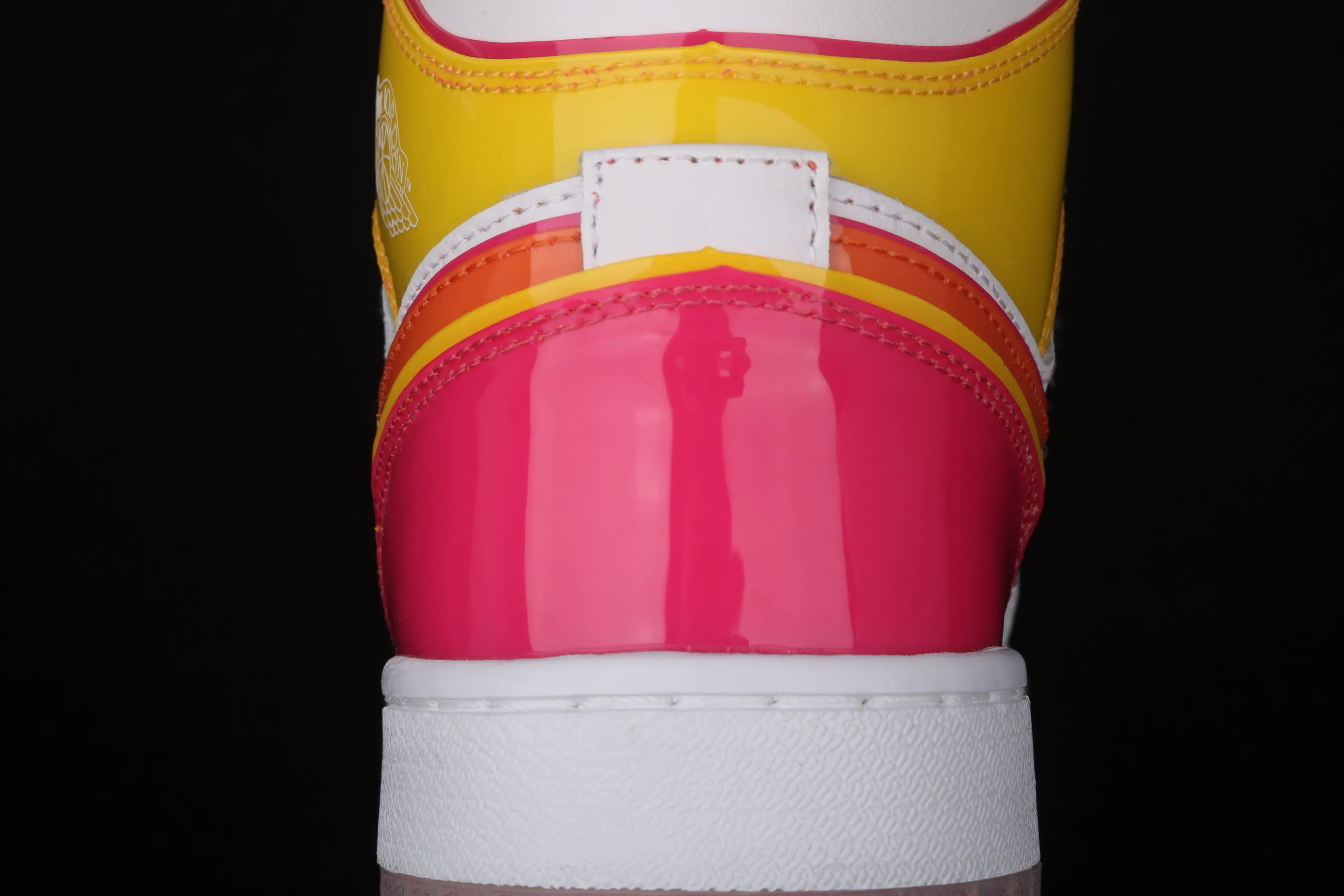 All categories Air Jordan Jordan series basketball shoes Air Jordan 1 Mid Air Jordan 1 Mid AJ1 Joe 1 mid-top white, yellow and pink candy color CV4611-100